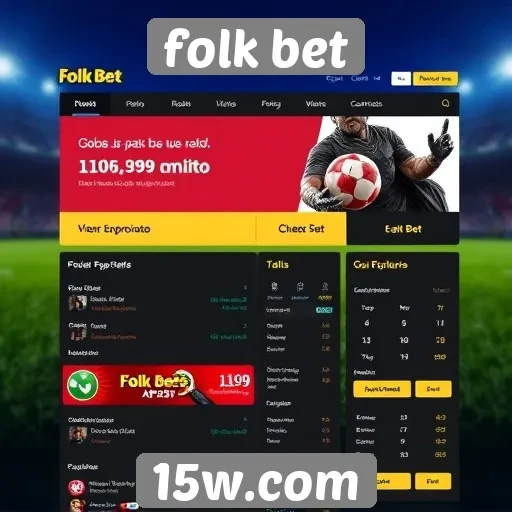 Revisão da interface do usuário do site Folk Bet